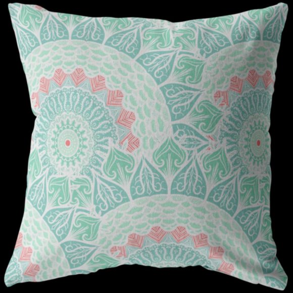 Moroccan Style Mandala Decorative Pillow Living - Picture 6 of 6